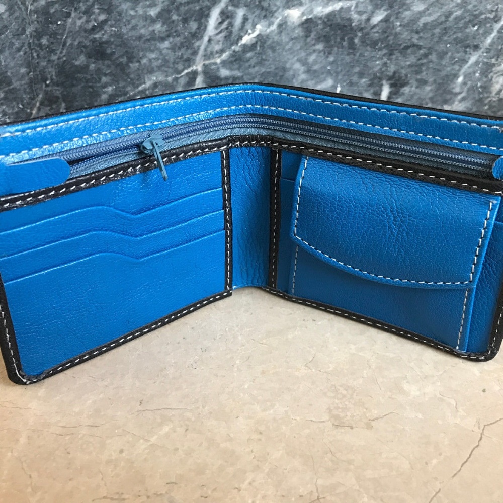 Men Wallet Genuine Supreme Leather Bifold Handmade - Picture 3 of 8